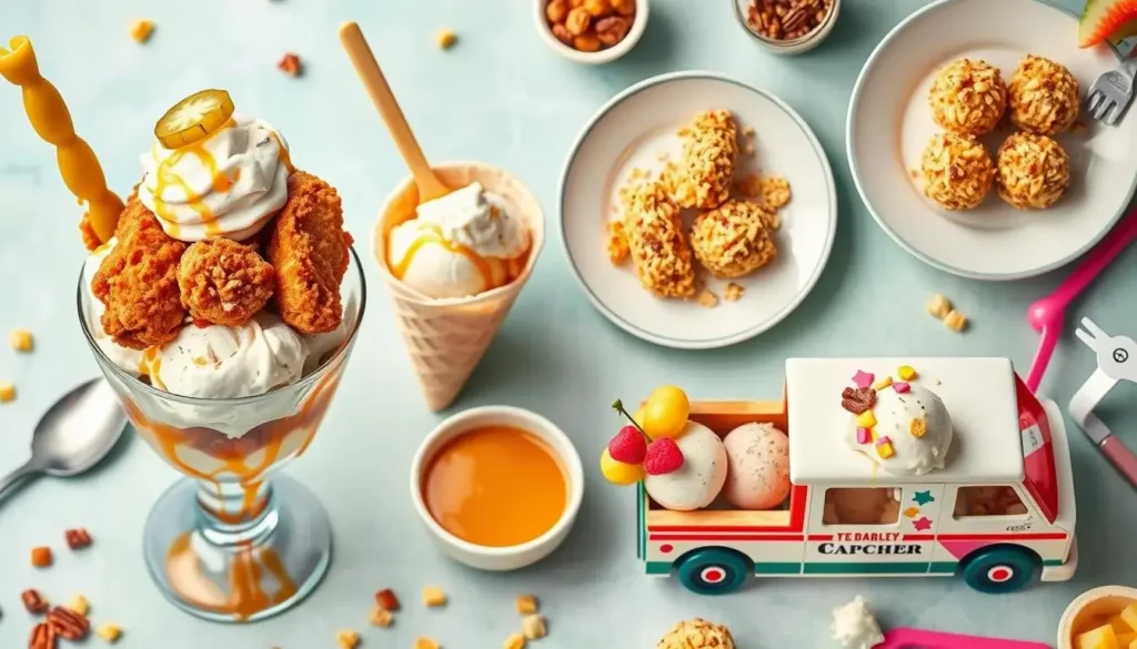Fun Ways to Serve Fried Chicken Ice Cream